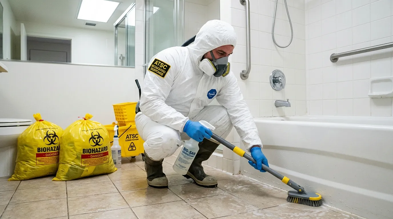 Decontamination equipment deployed for Blood Cleanup in Crestwood